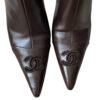 Chanel Mesh Logo Heeled Boots in Brown / Gold UK 5 - Image 2