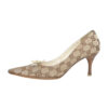 Gucci Monogram Bow Heels in Beige / Cream UK 4 - Image 2