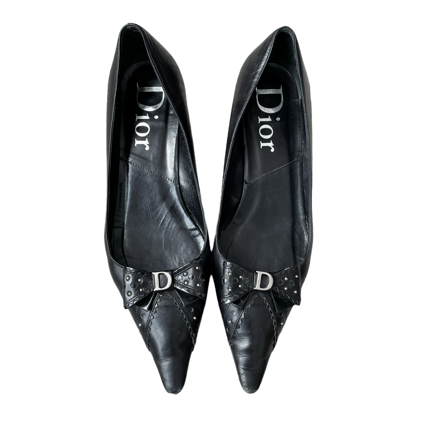 Dior bow hot sale heels