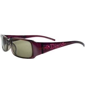 Vintage Dior Crystal Logo Sunglasses in Dark Pink | NITRYL