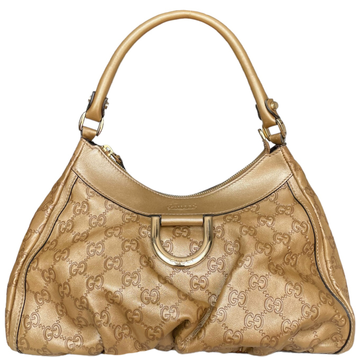 Gucci, Bags, Vintage Gucci Monogram D Ring Hobo Bag