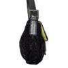 Fendi Beaded Shoulder Baguette Bag in Black with Crystal Encrusted Clasp and Exotic Leather Detailing - Image 3