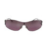 Chanel Diamante Wraparound Sunglasses in Purple / Pink - Image 2