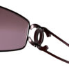 Chanel Diamante Wraparound Sunglasses in Purple / Pink - Image 3