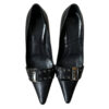 Dior Buckle Logo Heels in Black / Silver UK 4 - Image 2