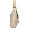 Fendi Metallic Glitter Shoulder Baguette Bag in Champagne Nude / Gold with Swarovski Encrusted Clasp - Image 3