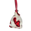 Prada Heart Print Mini Shoulder Bag in Cream / Red - Image 4