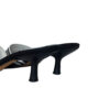 Chanel Spellout Logo Heels in Black / White UK 5 - Image 4