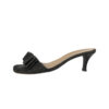 Chanel Bow Logo Denim Heels in Black UK 4 - Image 3