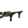 Chanel Bow Logo Denim Heels in Black UK 4 - Image 4