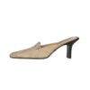 Gucci Monogram Loafer Mule Heels in Beige UK 3 - Image 3