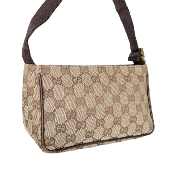 Gucci Monogram Mini Shoulder Bag in Beige / Brown - Image 4