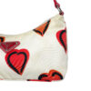 Prada Heart Print Mini Shoulder Bag in Cream / Red - Image 3