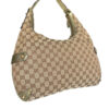 Gucci Monogram Horsebit Shoulder Bag in Beige / Gold - Image 4