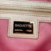 Fendi Metallic Glitter Shoulder Baguette Bag in Champagne Nude / Gold with Swarovski Encrusted Clasp - Image 8