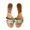 Dior Monogram Logo Heels in Beige / Tan UK 4 - Image 2