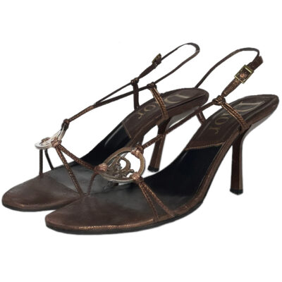 MAI PIU SENZA Gold/Bronze Peep Toe Heel Shoes Size 39 Boxed Worn Once  £55.00 - PicClick UK