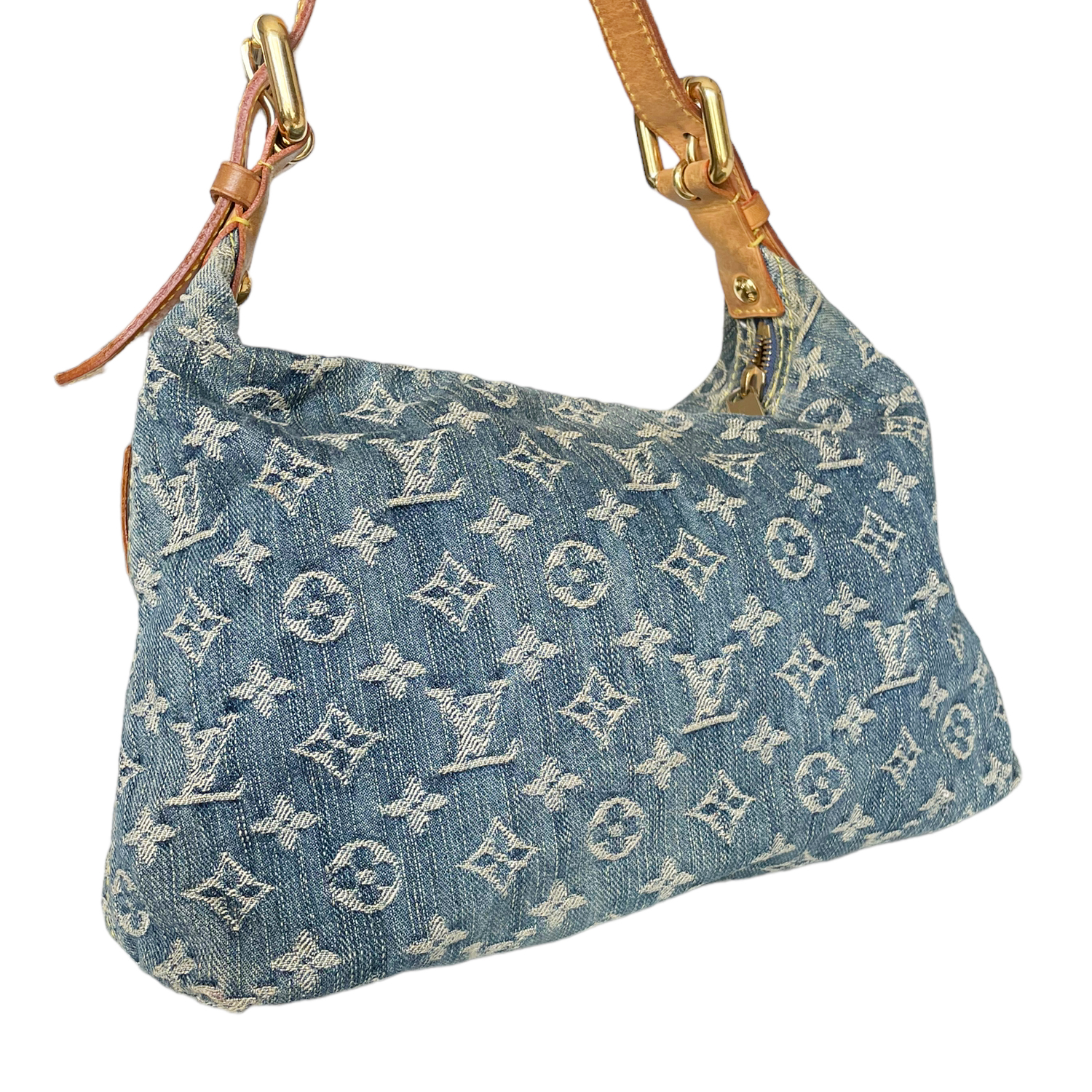 Louis Vuitton Monogram Denim 'Baggy' Shoulder Bag in Blue – Nitryl
