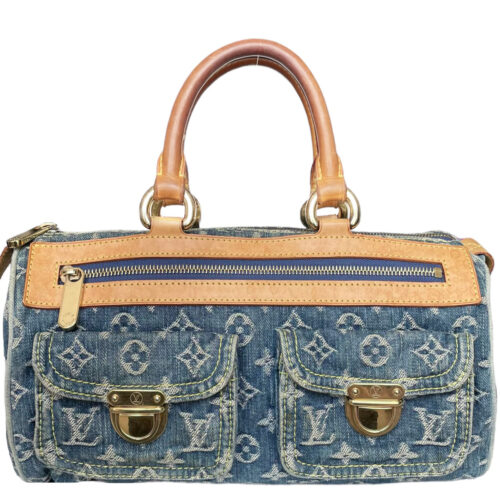 Louis Vuitton LV Sac Marin BB bag Blue Cotton ref.269702 - Joli Closet