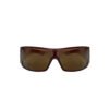 Dior Star Logo Wraparound Sunglasses in Red / Silver - Image 2
