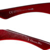 Dior Star Logo Wraparound Sunglasses in Red / Silver - Image 3