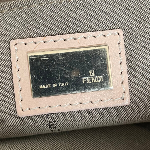 Fendi Monogram Shoulder Bag in Dusty Pink / Gold - Image 8