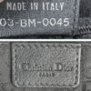 Dior Leather Shoulder Bag in Black with Silver Spellout Strap - Image 7