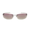 Gucci Rimless Diamante Logo Sunglasses in Purple / Pink - Image 2