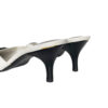 Chanel Logo Mules Heels in White / Black UK 3.5 - Image 4