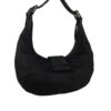 Fendi Silk Half Moon Hobo Shoulder Bag in Black / Silver - Image 5