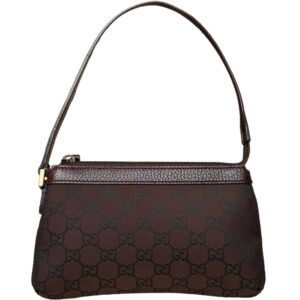 Vintage Gucci Monogram Mini Shoulder Bag in Brown | NITRYL