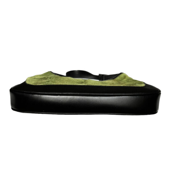 Gucci Fur Calfskin Jackie Shoulder Bag in Green / Black - Image 5