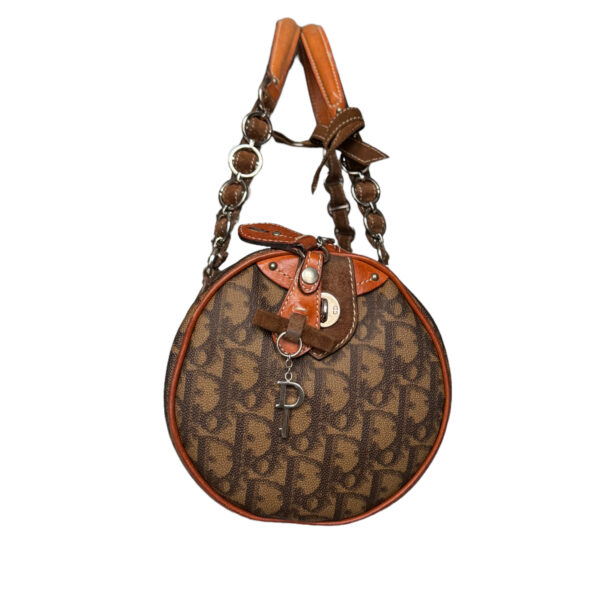Dior Monogram Heart Romantic Barrel Bag in Brown / Tan - Image 3