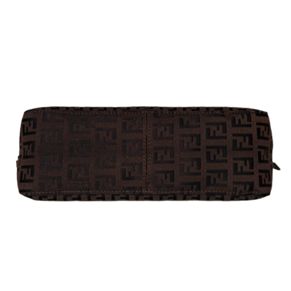 Fendi Monogram Mini Shoulder Bag in Dark Brown - Image 4