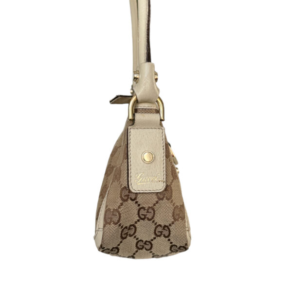 Gucci Monogram Shoulder Bag in Beige / Cream / Gold - Image 3