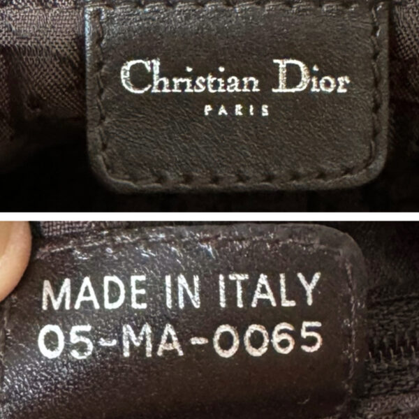 Dior Leather Flight Shoulder Bag in Tan Brown / Silver with Charm - Image 7