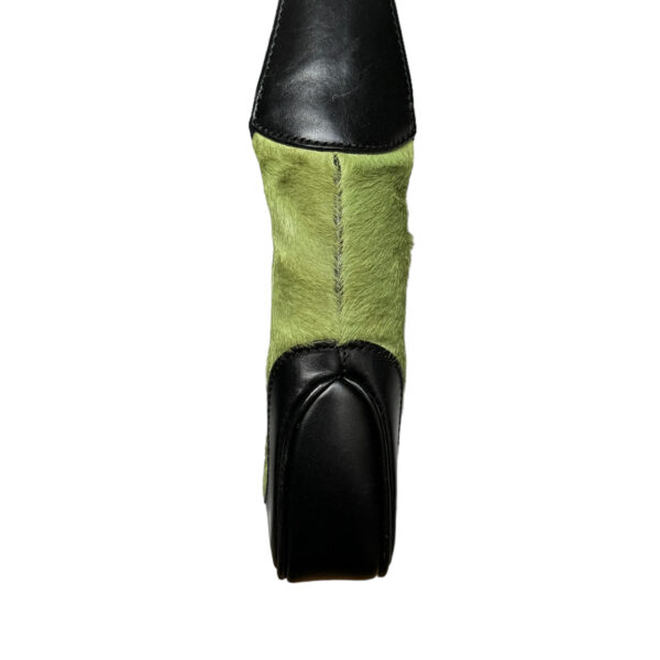 Gucci Fur Calfskin Jackie Shoulder Bag in Green / Black - Image 3