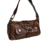 Dior Leather Flight Shoulder Bag in Brown / Silver - Image 2