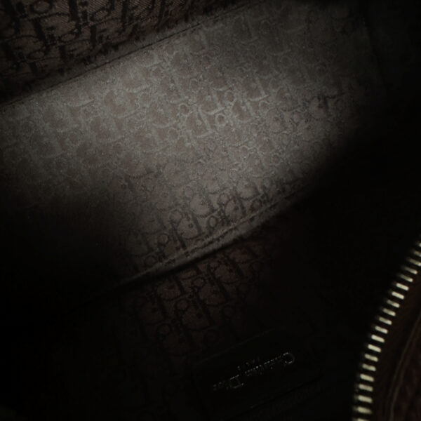 Dior Leather Flight Shoulder Bag in Brown / Silver - Image 6
