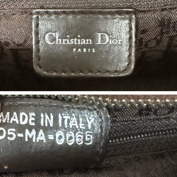 Dior Leather Flight Shoulder Bag in Brown / Silver - Image 7