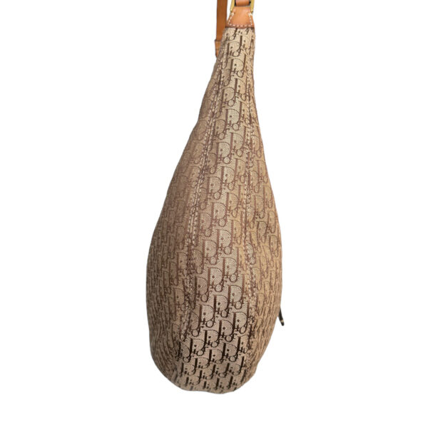 Dior Monogram Street Chic Half Moon Hobo Shoulder Bag in Beige / Tan - Image 3
