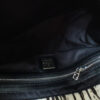 Fendi Striped Calfskin Mamma Shoulder Baguette Bag in White / Dark Brown / Black - Image 6