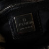 Fendi Striped Calfskin Mamma Shoulder Baguette Bag in White / Dark Brown / Black - Image 7