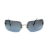Chanel Rimless Logo Sunglasses in Blue - Image 2