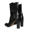 Dior Logo Buckle Leather Boots in Black / Silver UK 5.5 - Image 2