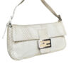 Fendi Python Snakeskin Shoulder Baguette Bag in Cream - Image 2