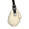 Fendi Knitted Wool Shoulder Baguette Bag in Cream / White - Image 5