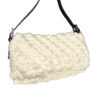 Fendi Knitted Wool Shoulder Baguette Bag in Cream / White - Image 3
