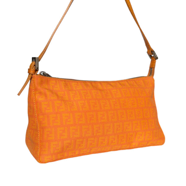 Fendi Monogram Shoulder Bag in Orange - Image 2