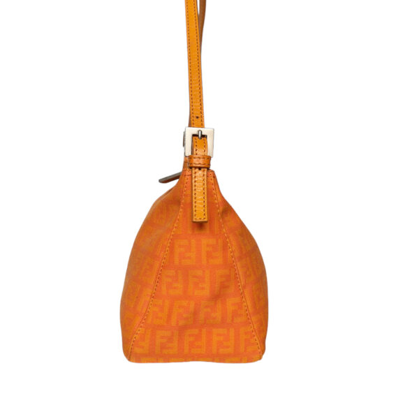 Fendi Monogram Shoulder Bag in Orange - Image 3